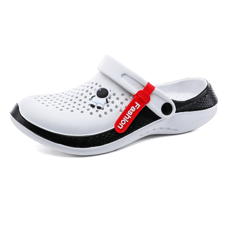 Original Men Sandals Lightweight Casual Shoes Soft Sole EVA Hole Shoes Men's Clogs Outdoor Beach Falt Slippers Man Garden Shoes