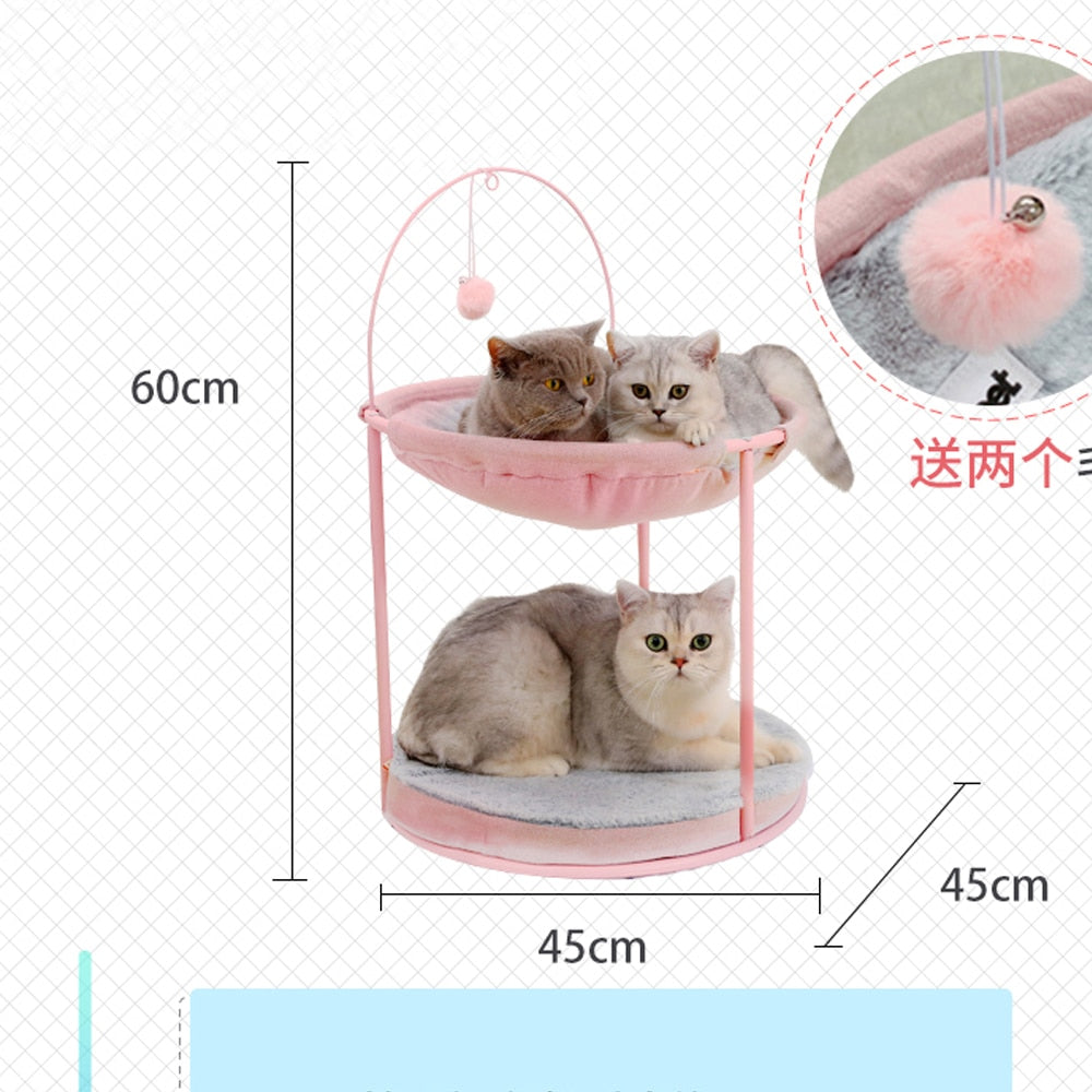 SHUANGMAO Cat Bed House Pet Small Cats Hammock Beds Mat for Kitten Window Lounger Indoor Nest Kennel Sleeping Puppy Cushion