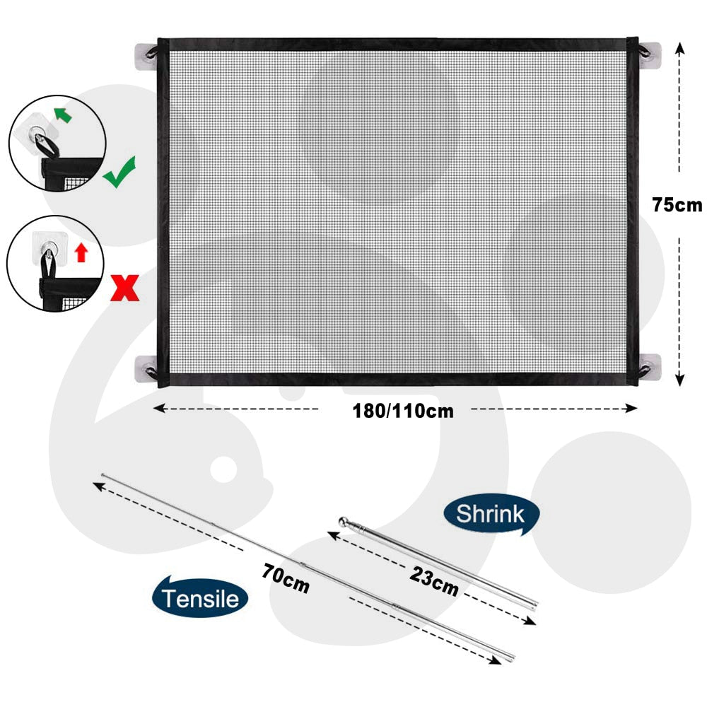 Home Mesh Dog Cage Fence Folding Dog Gate Playpen for Dogs Pet Cat Baby Cage Fence for Dogs Accessories Gate Crate Dog Kennel