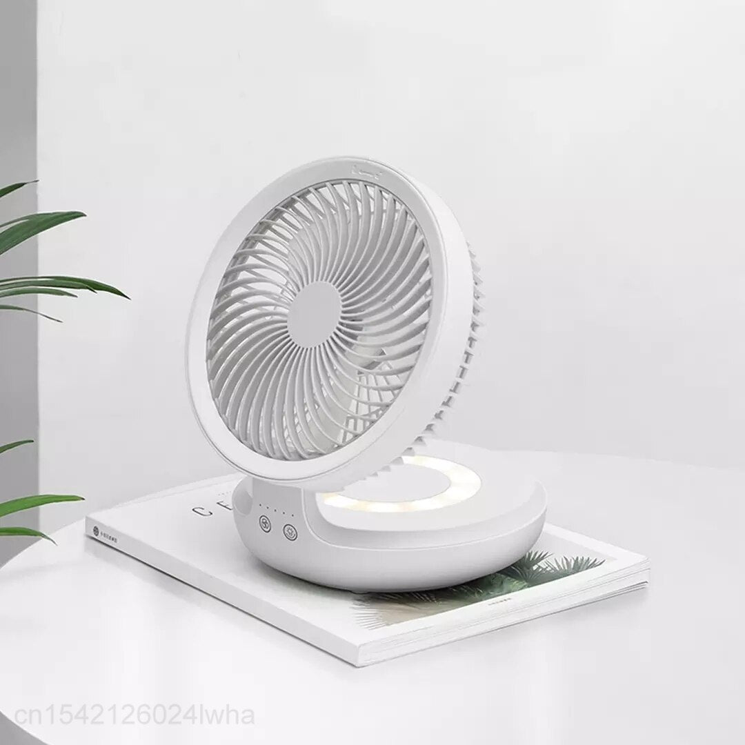 Youpin Edon Air Circulation Fan Wireless Suspended USB Rechargeable Night Light Touch Control 4 Wind Speed Folding Electric Fan