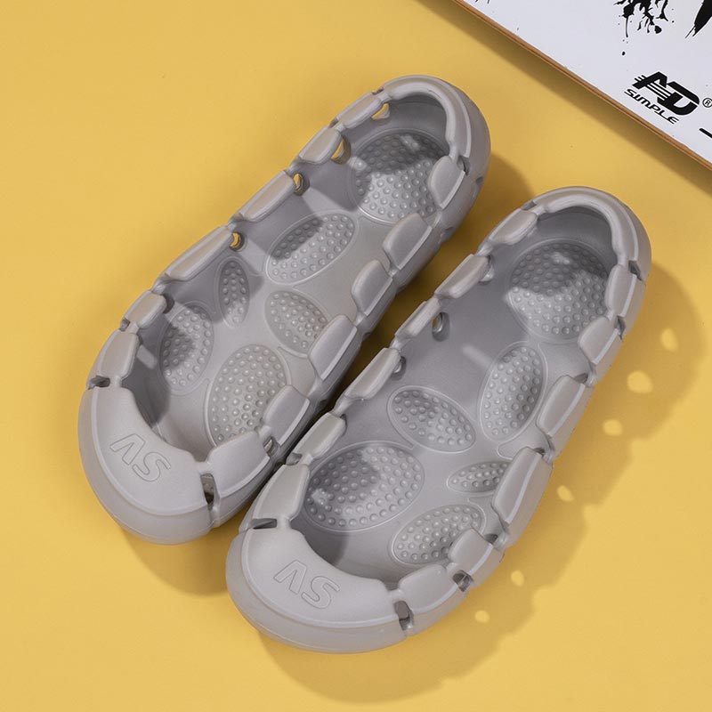 Summer Fashion Slippers Men Women Outdoor Wading Aqua Shoes Vamp Free Sandals No Upper EVA Shoes Male Cool Bathroom Slides