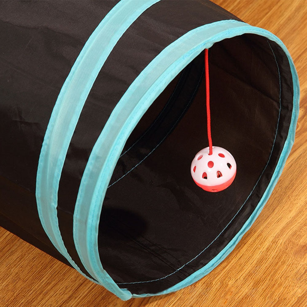 Pet Cat Tunnel Toys 3/4/5 Holes Foldable Pet Cat Kitty Training Interactive Fun Toy For Cats Rabbit Animal Play Tunnel Tubes