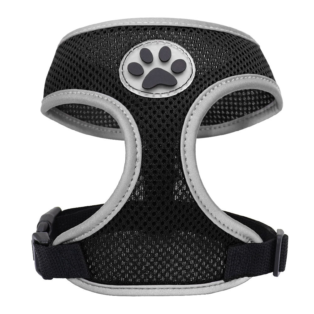 Breathable Small Dog Pet Harness Reflective Puppy Cat Vest Harness Adjustable For Small Medium Dog Chihuahua Pug Bulldog