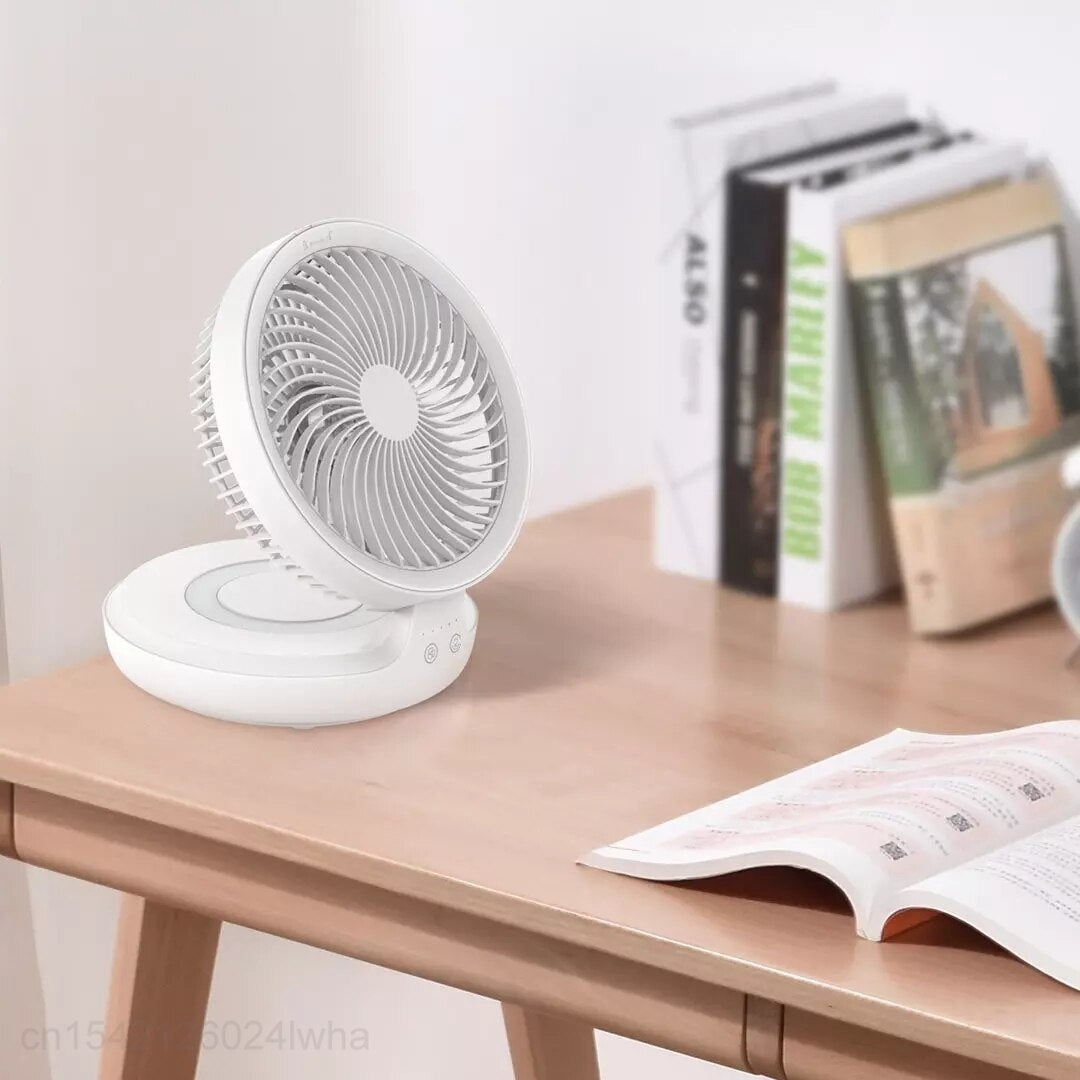 Youpin Edon Air Circulation Fan Wireless Suspended USB Rechargeable Night Light Touch Control 4 Wind Speed Folding Electric Fan