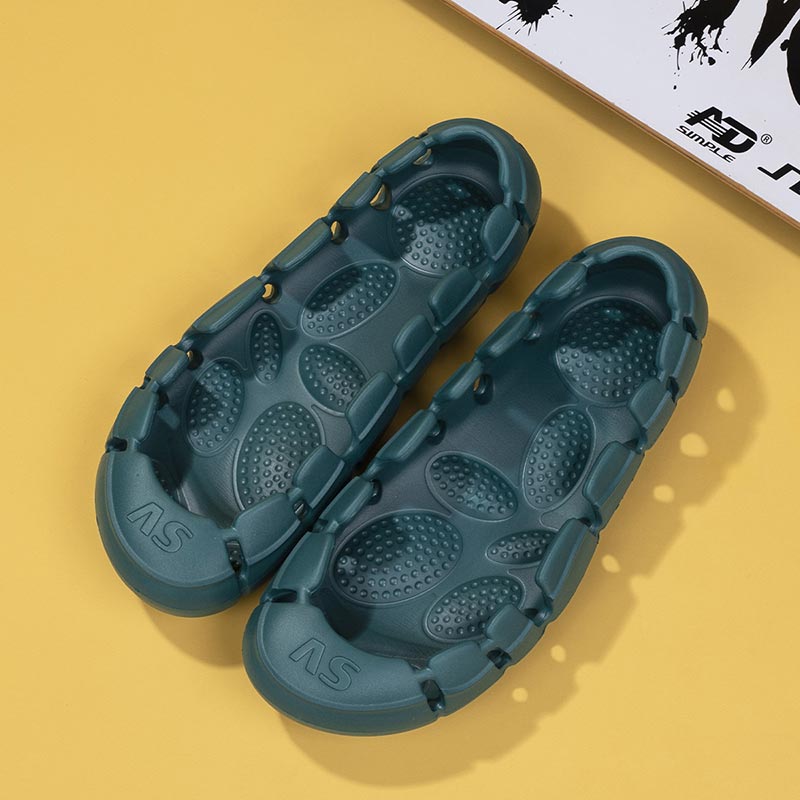 Summer Fashion Slippers Men Women Outdoor Wading Aqua Shoes Vamp Free Sandals No Upper EVA Shoes Male Cool Bathroom Slides