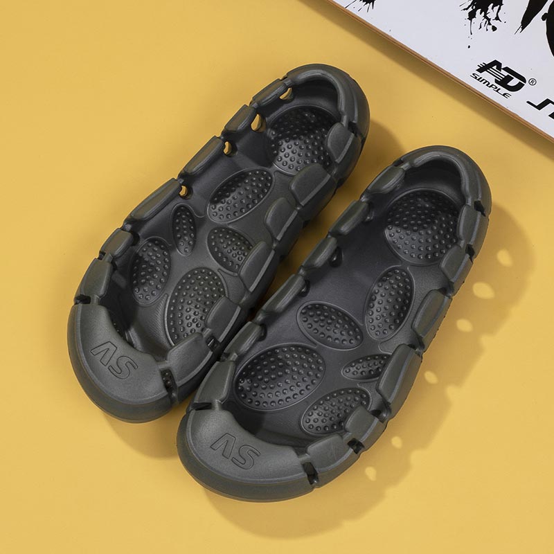 Summer Fashion Slippers Men Women Outdoor Wading Aqua Shoes Vamp Free Sandals No Upper EVA Shoes Male Cool Bathroom Slides