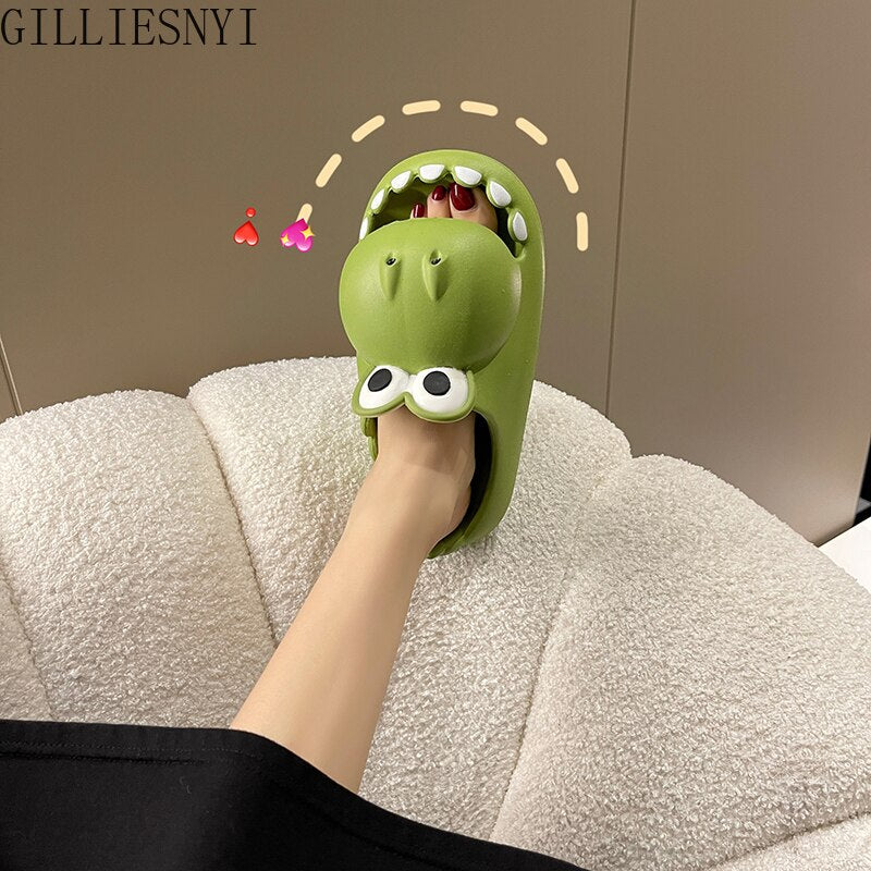 Women Cartoon Slippers 2022 Summer Fashion Home Anti-skid Soft Women's Shoes Outdoor Cool Indoor Household Cute Funny Slippers