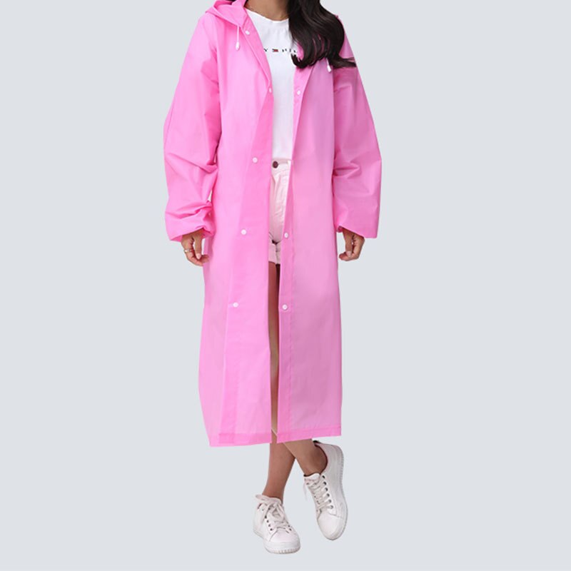 Children Adult Waterproof Raincoat Reuseable EVA Rain Poncho For Kids Girls WomenTransparent Clear Rainwear Suit For Student