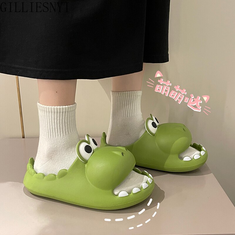 Women Cartoon Slippers 2022 Summer Fashion Home Anti-skid Soft Women's Shoes Outdoor Cool Indoor Household Cute Funny Slippers