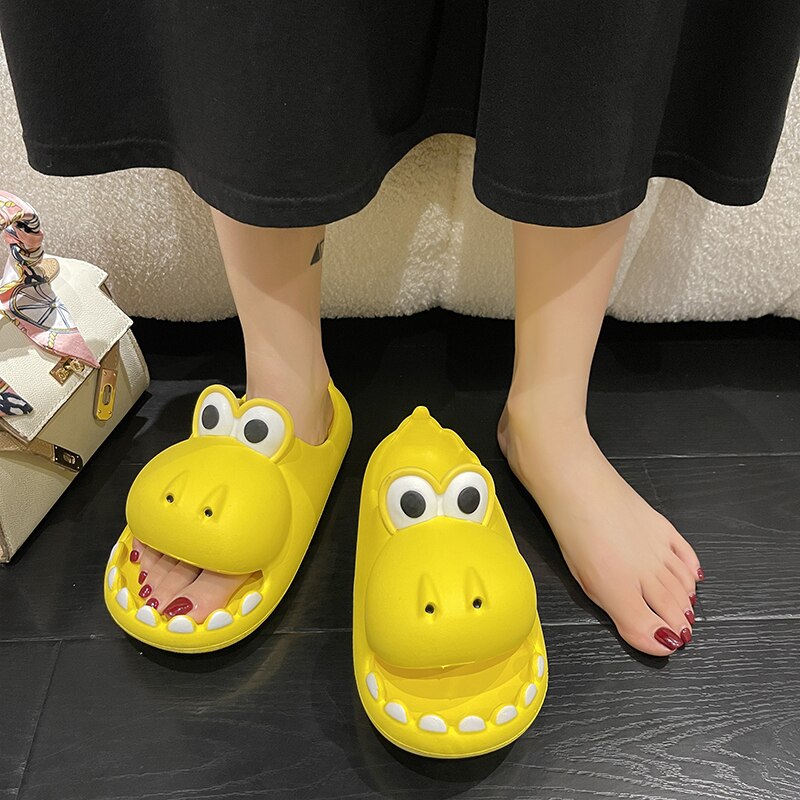 Women Cartoon Slippers 2022 Summer Fashion Home Anti-skid Soft Women's Shoes Outdoor Cool Indoor Household Cute Funny Slippers