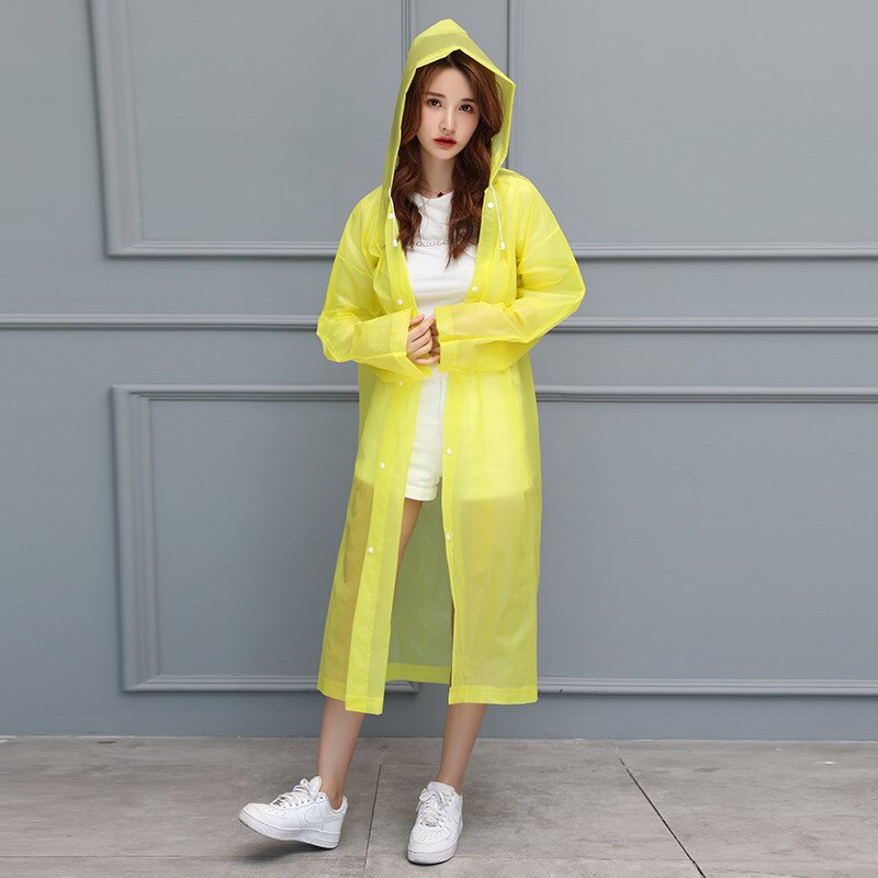 Children Adult Waterproof Raincoat Reuseable EVA Rain Poncho For Kids Girls WomenTransparent Clear Rainwear Suit For Student