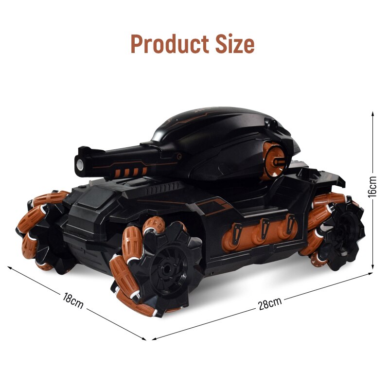 RC Car 4WD 2.4G Water Bomb Tank Gesture Radio Remote Controlled Shooting Competitive 360°Stunt Drift Off-road Car Kids Toy Gifts