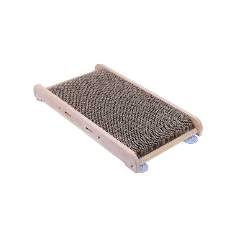 CAWAII KENNEL Pet Cat Paper Scraperboard Scratching Post for Cat Solid Wood Grinding Claw Board Anti-scratch Cats Toy Scratchers