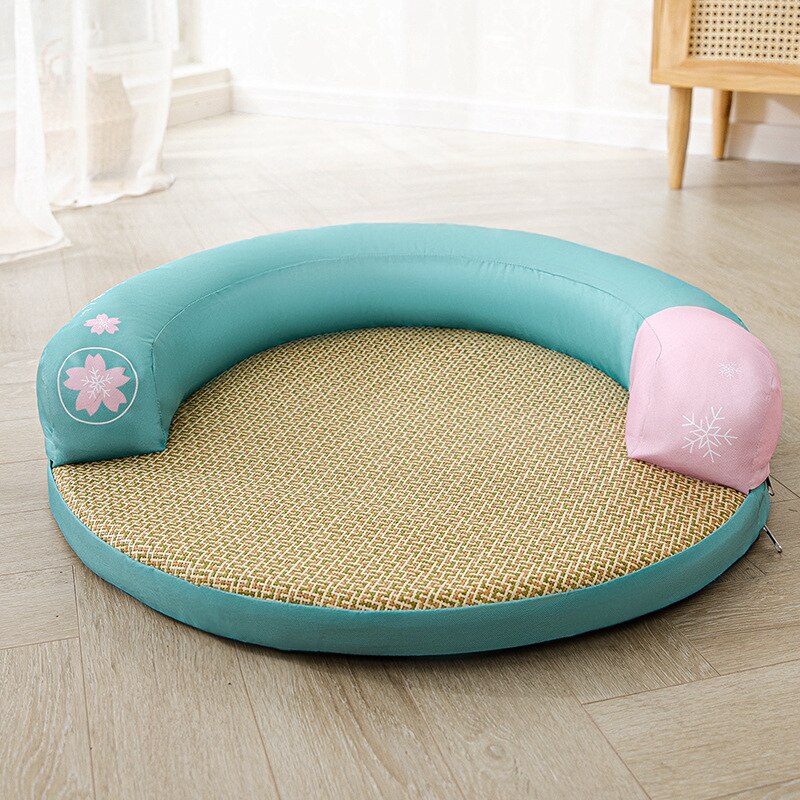 Summer Cooling Pet Dog Mat Ice Pad Dog Sleeping Round Mats For Dogs Cats Pet Kennel Top Quality Cool Cold Silk Dog Bed