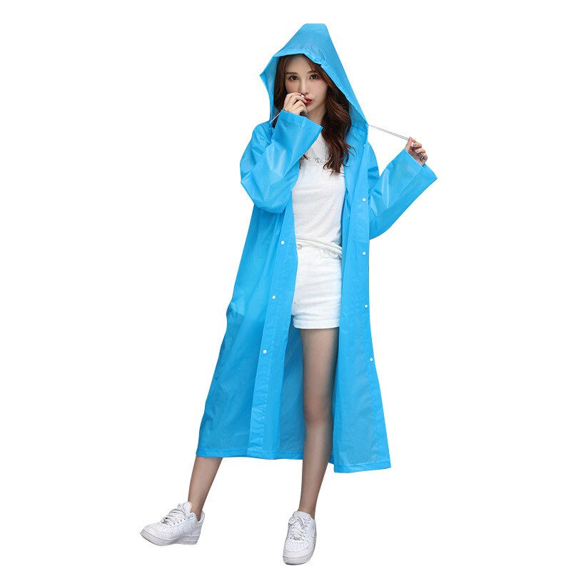 Children Adult Waterproof Raincoat Reuseable EVA Rain Poncho For Kids Girls WomenTransparent Clear Rainwear Suit For Student