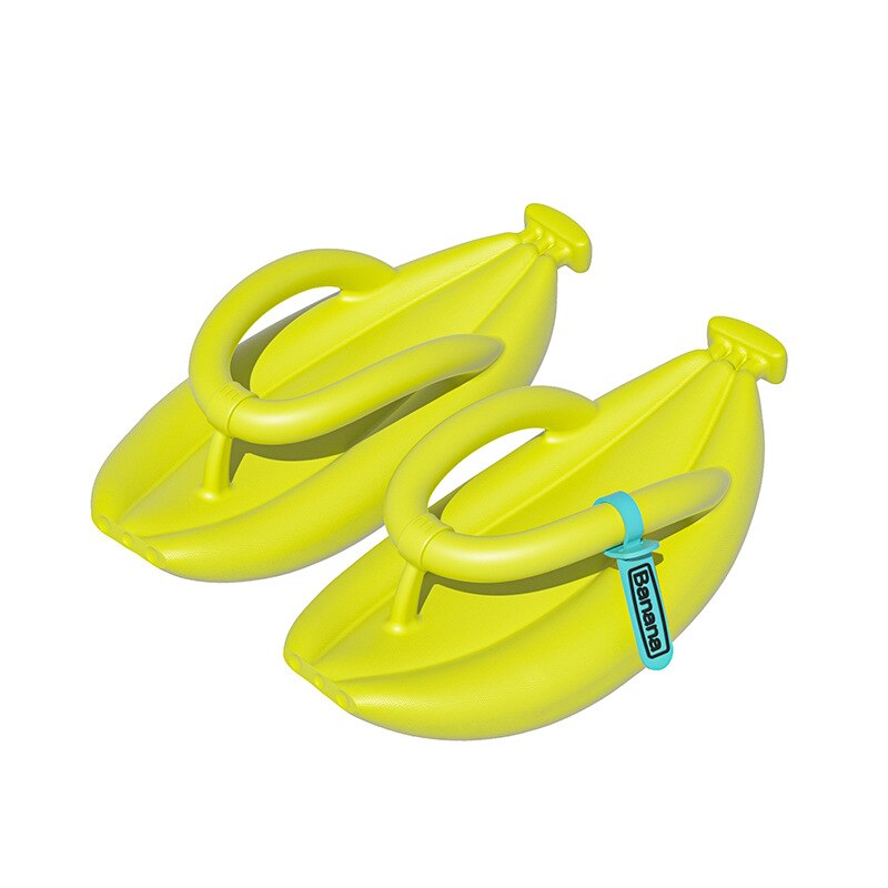 2023 Women Summer New Banana Flip Flops Outdoor Slipper Thick Sole Non-Slip Beach Sandals Bathroom Couples Funny Banana Slides