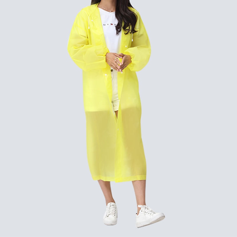 Children Adult Waterproof Raincoat Reuseable EVA Rain Poncho For Kids Girls WomenTransparent Clear Rainwear Suit For Student