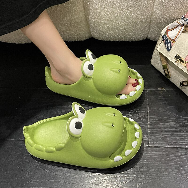 Women Cartoon Slippers 2022 Summer Fashion Home Anti-skid Soft Women's Shoes Outdoor Cool Indoor Household Cute Funny Slippers