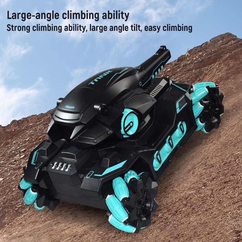 RC Car 4WD 2.4G Water Bomb Tank Gesture Radio Remote Controlled Shooting Competitive 360°Stunt Drift Off-road Car Kids Toy Gifts