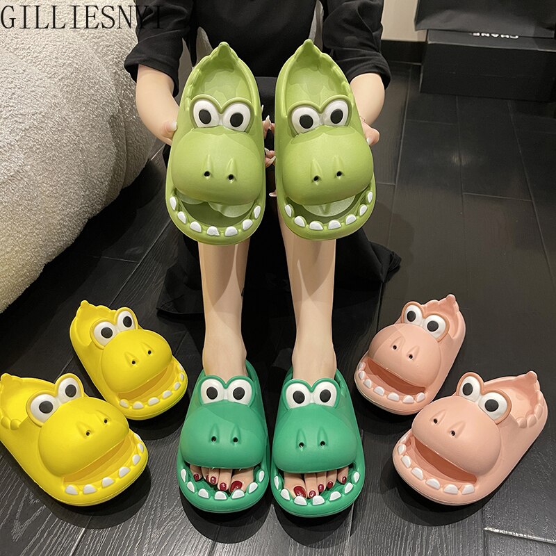 Women Cartoon Slippers 2022 Summer Fashion Home Anti-skid Soft Women's Shoes Outdoor Cool Indoor Household Cute Funny Slippers