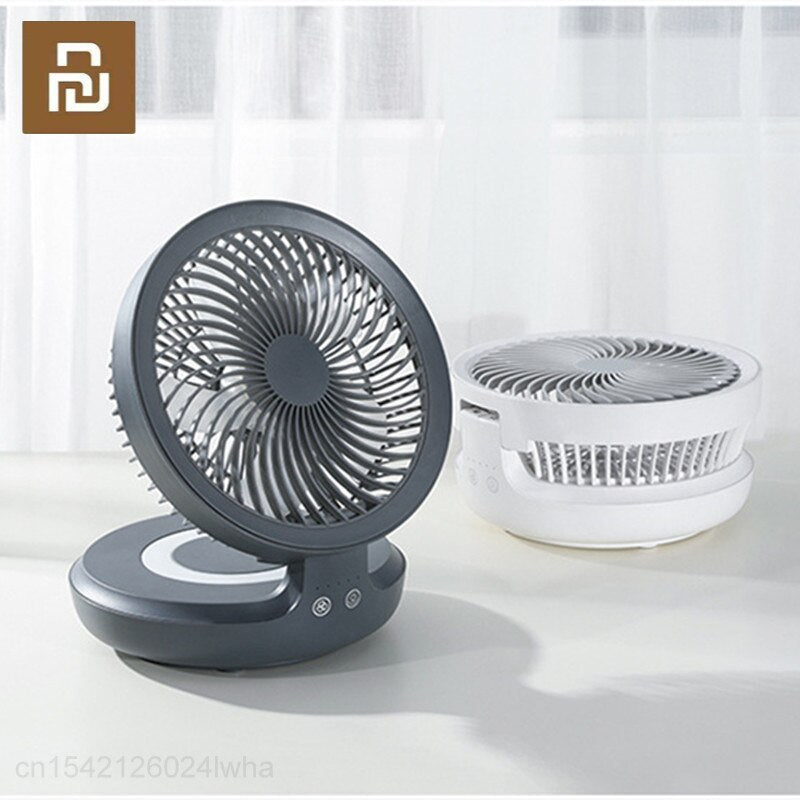 Youpin Edon Air Circulation Fan Wireless Suspended USB Rechargeable Night Light Touch Control 4 Wind Speed Folding Electric Fan